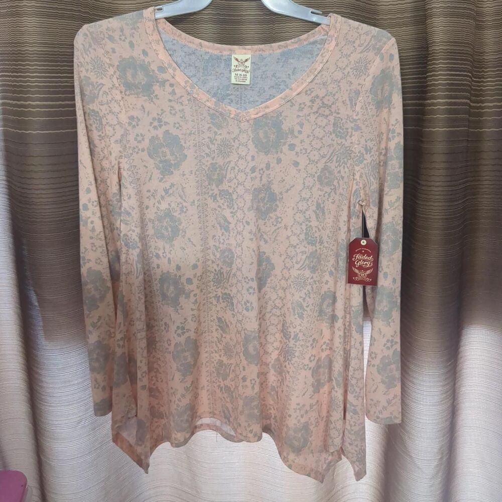 Faded-glory Women's Pink and Orange Shirt